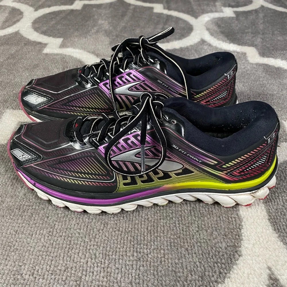 Brooks Sneakers womens size 9.5 G13 Glycerin Athletic Running Shoes Black